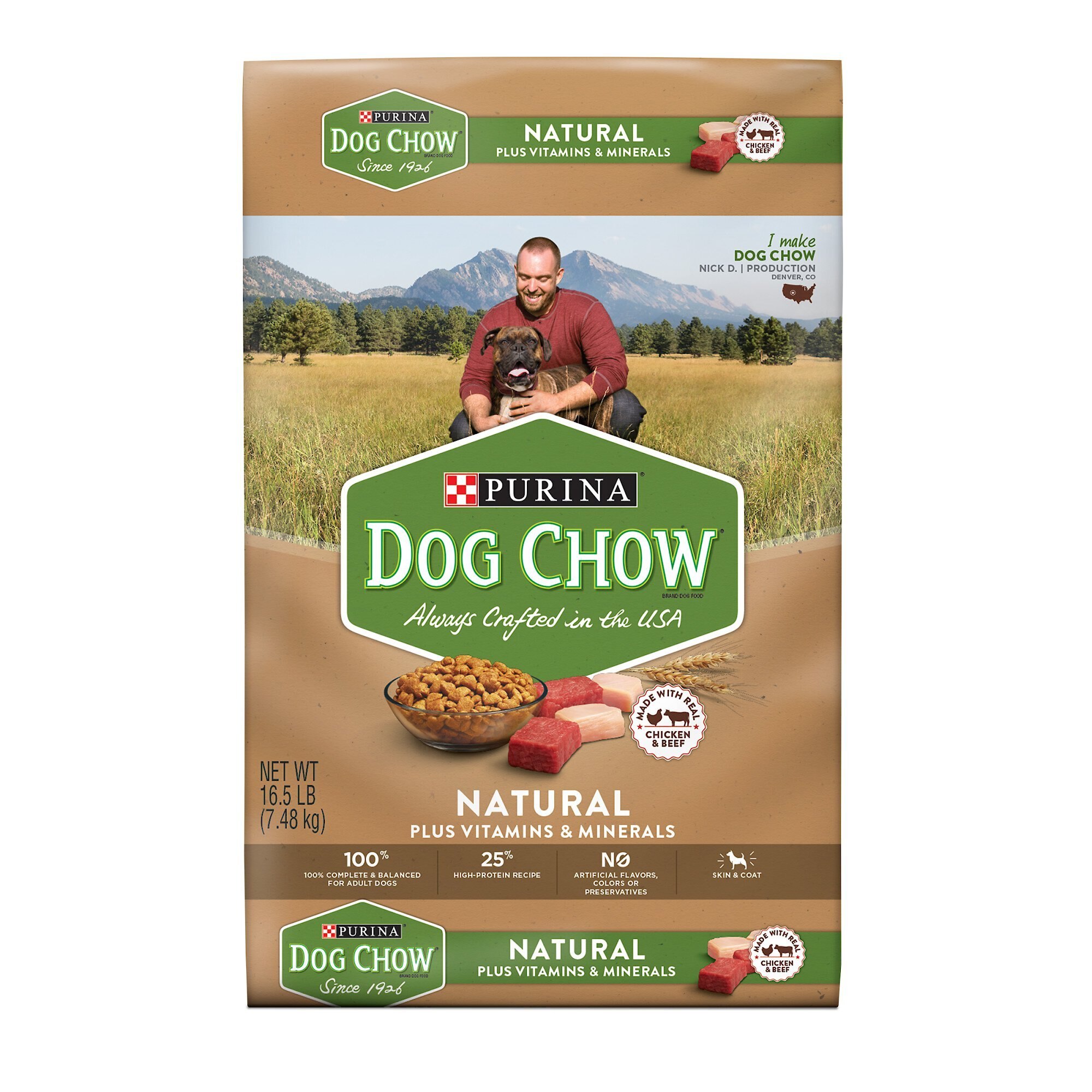 DOG CHOW Natural with Real Chicken & Beef Dry Dog Food Customer