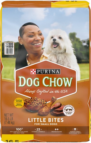 Dog Chow Little Bites with Real Chicken & Beef Dry Dog Food, 16.5-lb bag slide 1 of 11