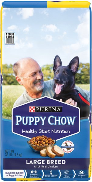 Puppy Chow Large Breed Chicken Flavor Formula Dry Dog Food, 32-lb bag slide 1 of 11