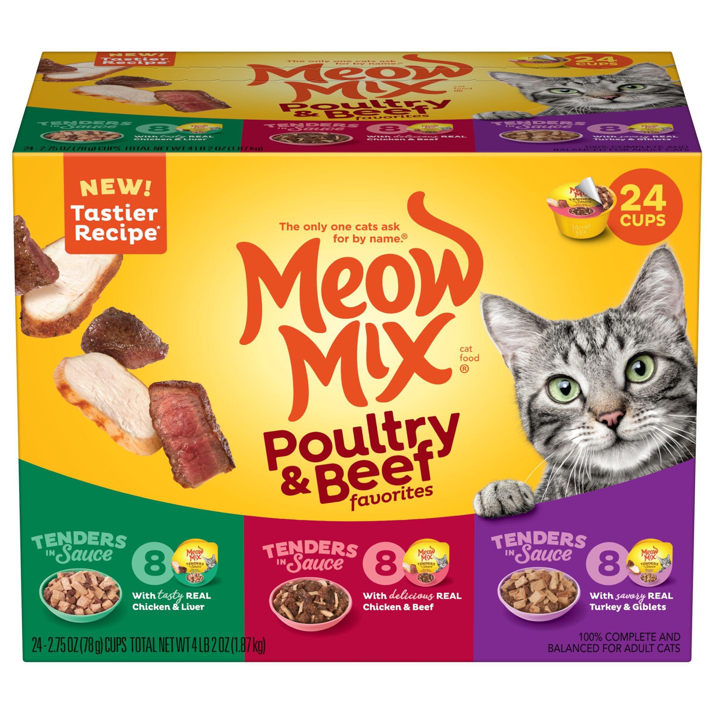 Does Meow Mix wet food that come in a little plastic bowl have to