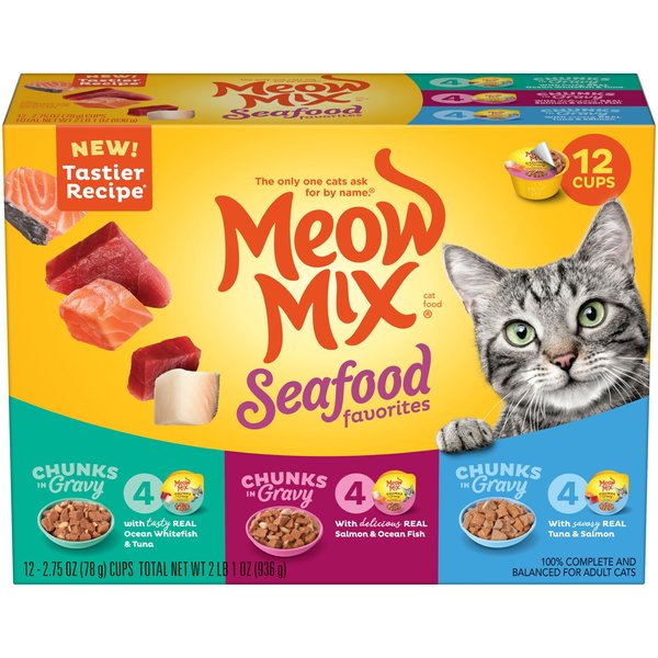 MEOW MIX Tender Favorites with Real Tuna Whole Shrimp in