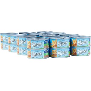 9 Lives Meaty Pate with Real Chicken Wet Cat Food, 5.5-oz can, case of 24