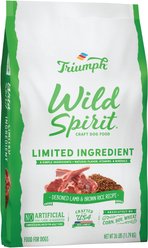 Triumph Wild Spirit Limited Ingredient Lamb & Brown Rice Recipe Dry Dog Food, 26-lb bag
