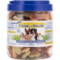 Pet Center Chicken & Biscuits Recipe Mini Dog Treats, 1-lb jar