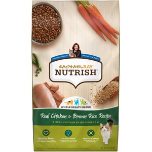 Rachael Ray Nutrish Natural Chicken & Brown Rice Recipe Dry Cat Food, 3-lb bag
