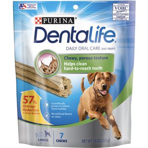 DentaLife Daily Oral Care Large Dental Dog Treats, 7 count