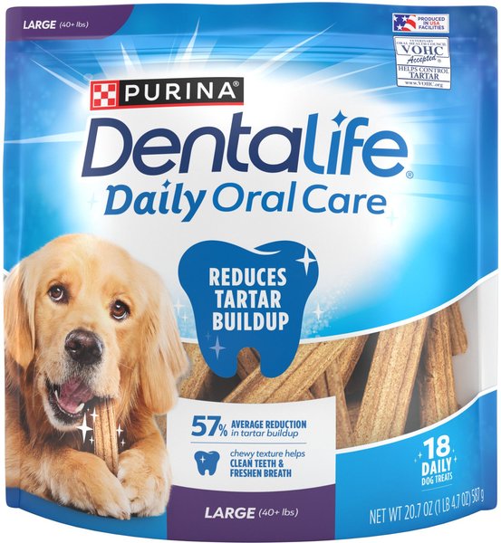 DentaLife Daily Oral Care Large Dental Dog Treats, 18 count slide 1 of 11