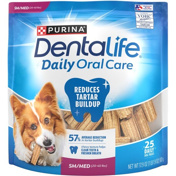 DENTALIFE Daily Oral Care Large Dental Dog Treats, 18 count - Chewy.com