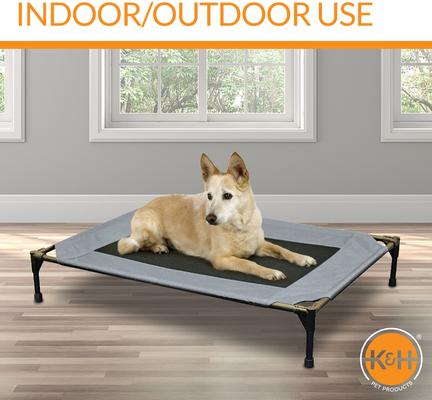 Show full view: K&H Pet Products Original Pet Cot Elevated Pet Bed, Gray, Large slide 5 of 13