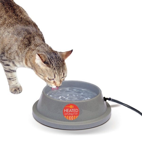 K H Pet Products Thermal Bowl Outdoor Heated Cat Dog Water Bowl