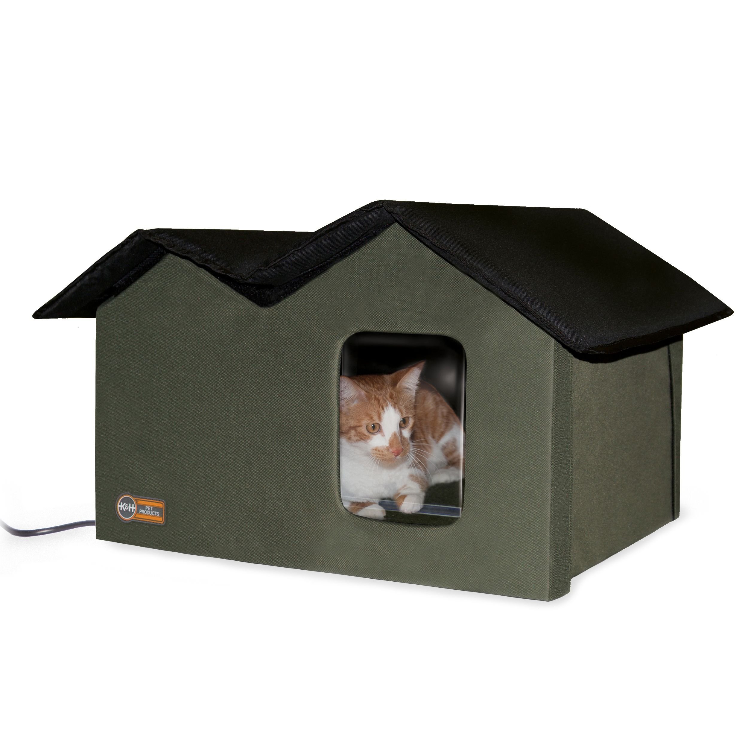 Pressure activated hotsell heated cat bed