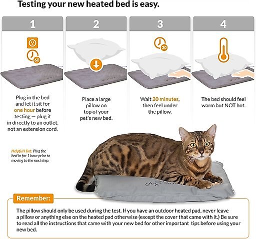 K&H Pet Products Outdoor Heated Kitty House Extra-Wide Cat Shelter, Olive/Black