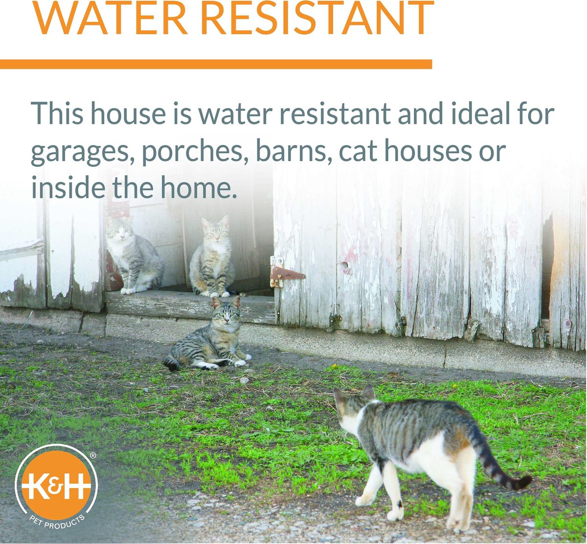 K&H PET PRODUCTS Outdoor Heated Kitty House Cat Shelter, Red/Black