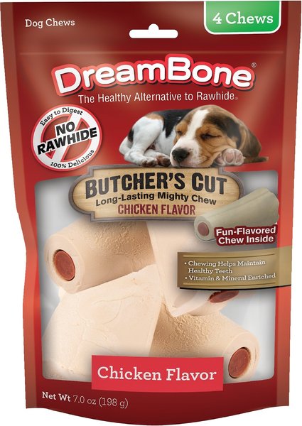DreamBone Small Butcher's Cut Chicken Chews Dog Treats, 4 count slide 1 of 7
