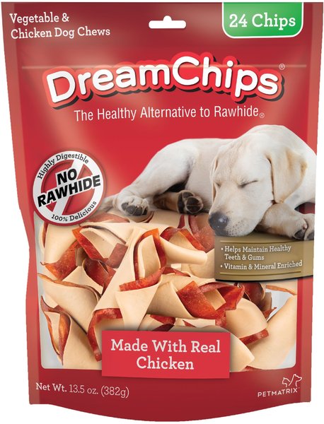 DreamBone DreamChips Chicken Chews Dog Treats, 24 count slide 1 of 7