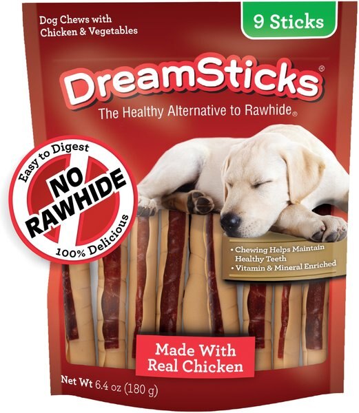 DreamBone DreamSticks Chicken Chews Dog Treats, 9 count slide 1 of 7