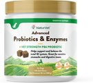 NaturVet Advanced Probiotics & Enzymes Plus Vet Strength PB6 Probiotic Soft Chews Digestive Supplement f...