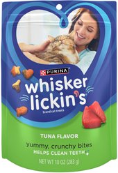 Whisker Lickin's Tuna Flavor Crunchy Cat Treats, 10-oz bag