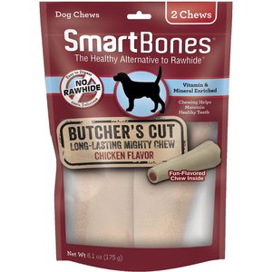 SmartBones Large Butcher's Cut Chicken Flavor Chews Dog Treats, 2 count