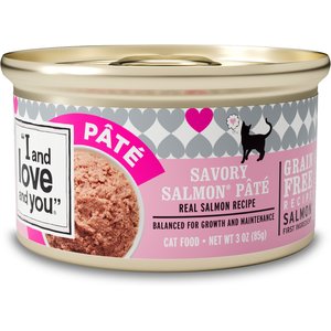 I and Love and You Savory Salmon Pate Grain-Free Canned Cat Food, 3-oz, case of 24
