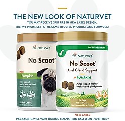 NaturVet No Scoot Plus Pumpkin Soft Chews Digestive Supplement for Dogs, 120 count slide 2 of 6