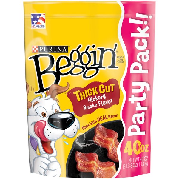 Purina Beggin' Strips Real Meat Thick Cut Hickory Smoke Flavored Dog Treats