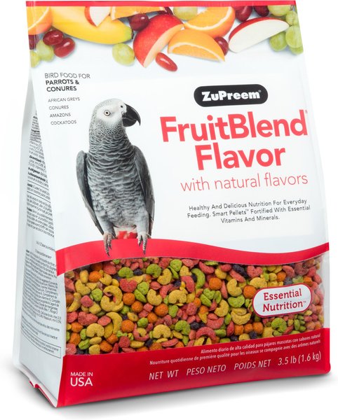 Zupreem Fruitblend Flavor With Natural Flavors Daily Parrot & Conure 