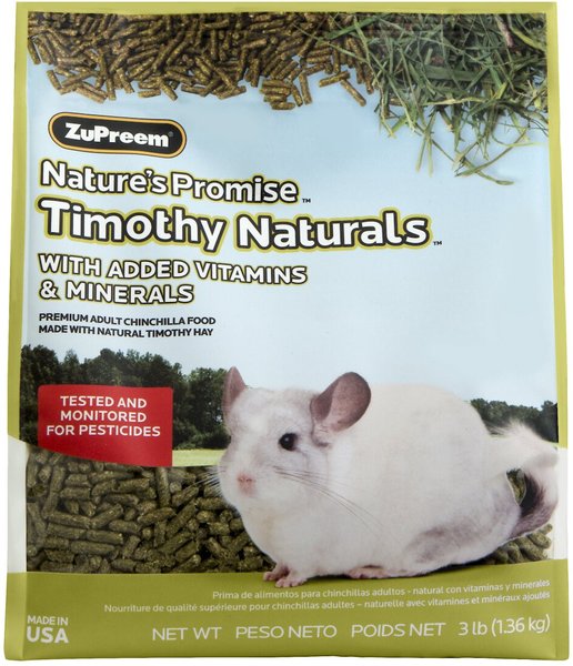 Discontinued - ZUPREEM Nature's Promise Timothy Naturals Chinchilla ...