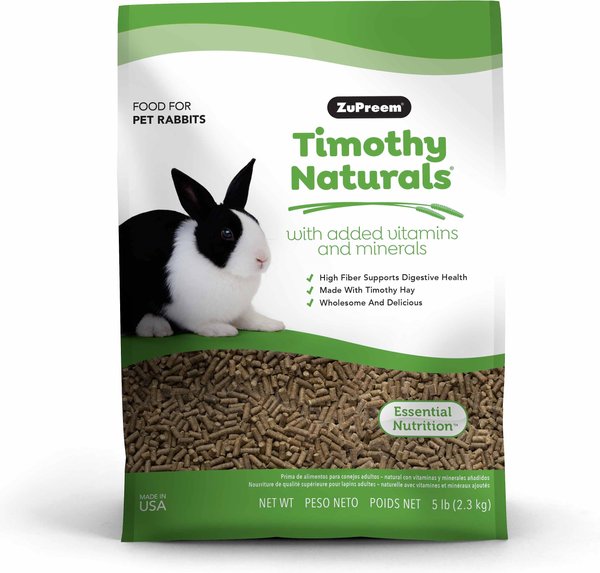 ZuPreem Timothy Naturals Adult Rabbit Food, 5-lb bag slide 1 of 1