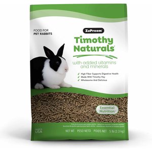 ZuPreem Timothy Naturals Adult Rabbit Food, 5-lb bag