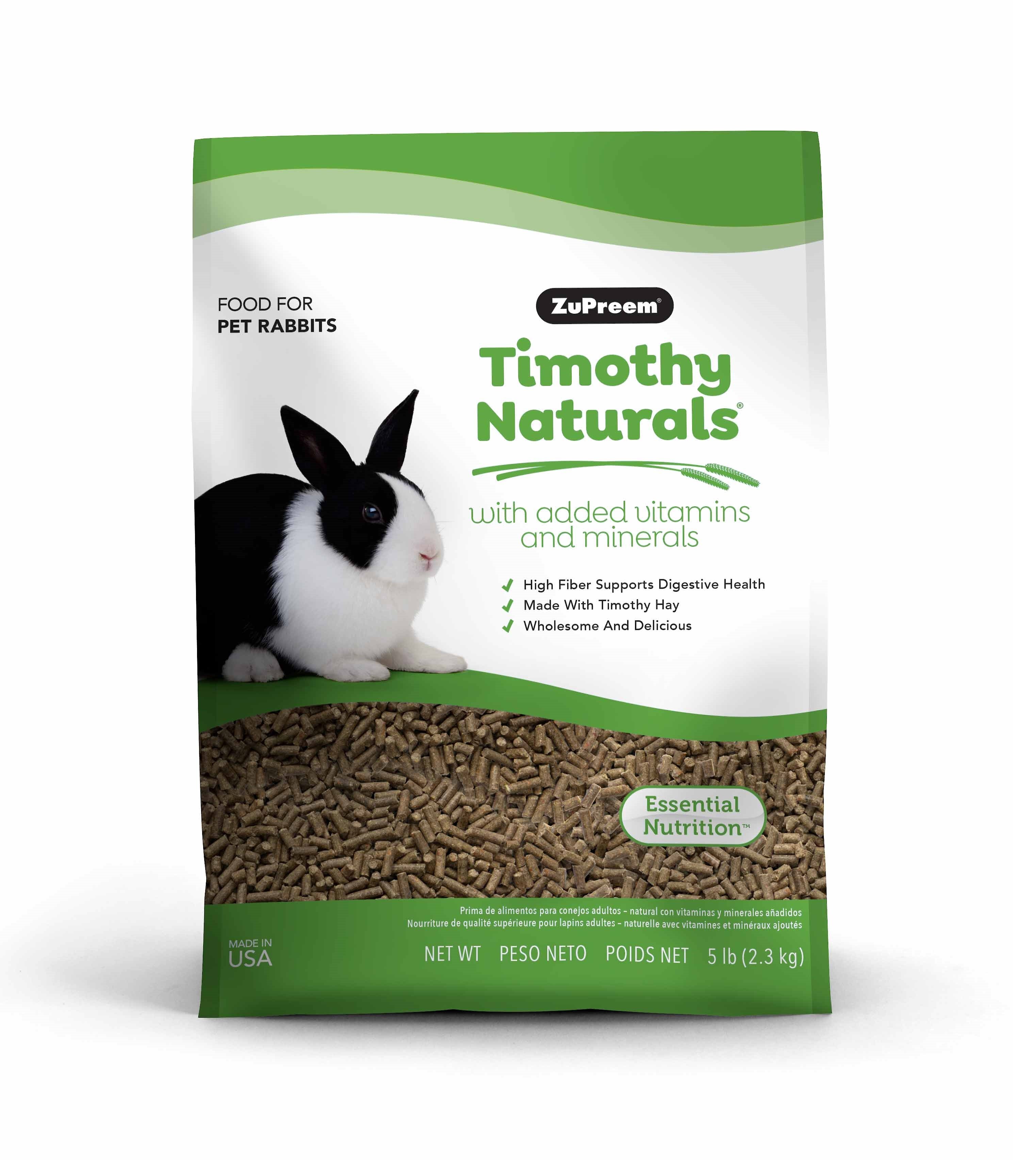 ZUPREEM Timothy Naturals Adult Rabbit Food, 5-lb bag Customer Questions ...