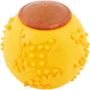 Starmark RubberTuff Treat Ball Tough Dog Chew Toy, Medium