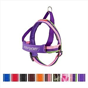 EzyDog Quick Fit Dog Harness, Bubble Gum, Medium