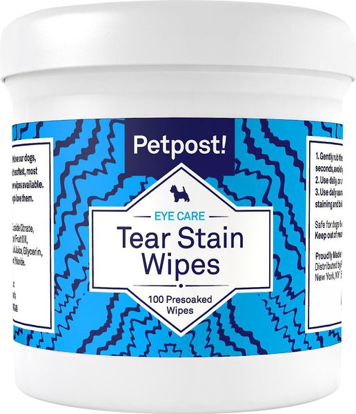 Petpost Tear Stain Wipes for Dogs, 100 count slide 1 of 3