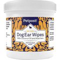 Petpost Ear Wipes with Coconut Oil & Aloe Vera for Dogs, 100 count