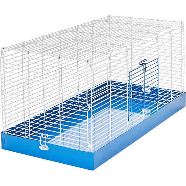 YML Dwarf Hamster or Mouse Cage with Color Accessories, Blue