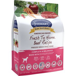 Stewart Raw Naturals Beef Recipe Grain-Free Freeze-Dried Dog Food, 24-oz bag