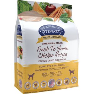 Stewart Raw Naturals Chicken Recipe Grain-Free Freeze-Dried Dog Food, 24-oz bag