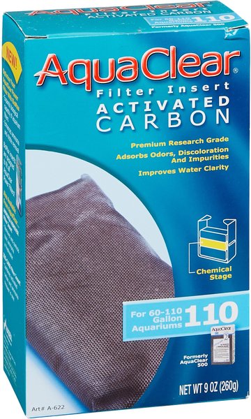 AquaClear Activated Carbon Filter Insert, Size 110 slide 1 of 4