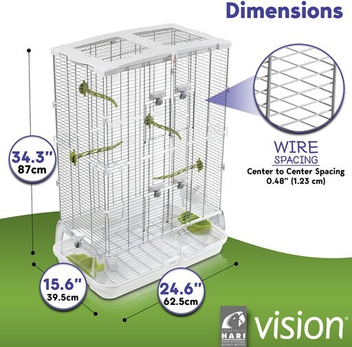 Vision II Model M02 Bird Cage, Medium