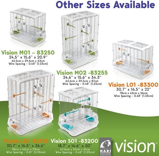 Vision II Model M02 Bird Cage, Medium