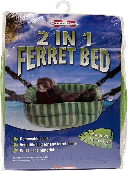 Marshall 2-in-1 Hanging Ferret Bed, Green slide 1 of 5