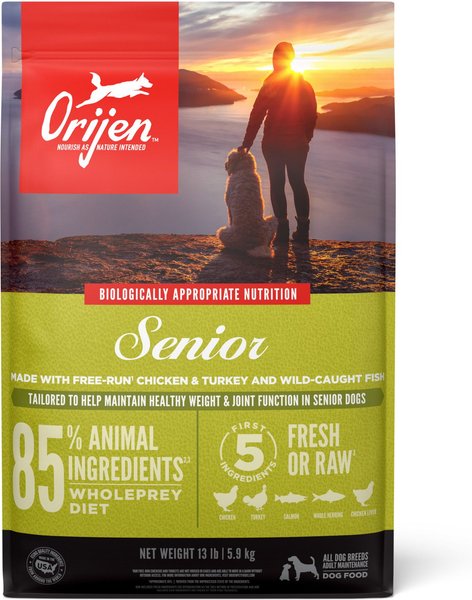 ORIJEN Senior Grain-Free Dry Dog Food, 13-lb bag slide 1 of 11