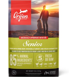 ORIJEN Senior Grain-Free Dry Dog Food, 13-lb bag