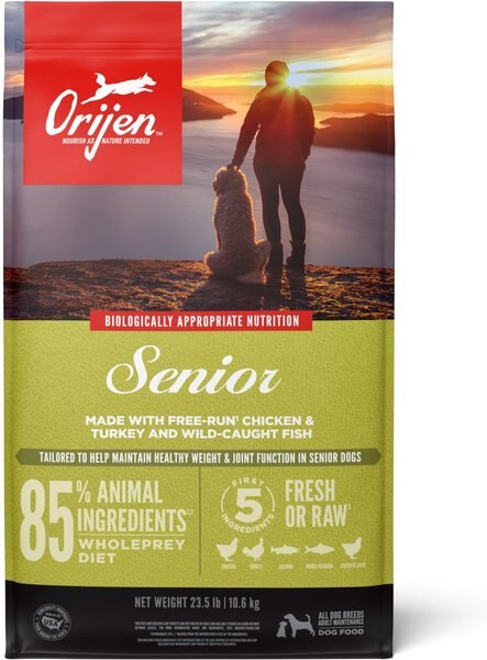 ORIJEN Senior Grain-Free Dry Dog Food, 25-lb bag slide 1 of 11