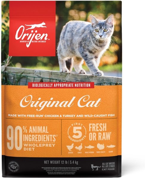 ORIJEN Original Grain-Free Dry Cat Food, 12-lb bag slide 1 of 9