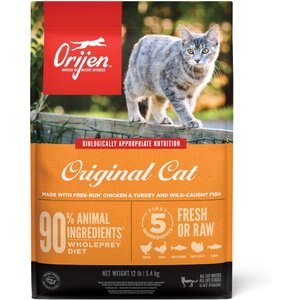 ORIJEN Original Grain-Free Dry Cat Food, 12-lb bag
