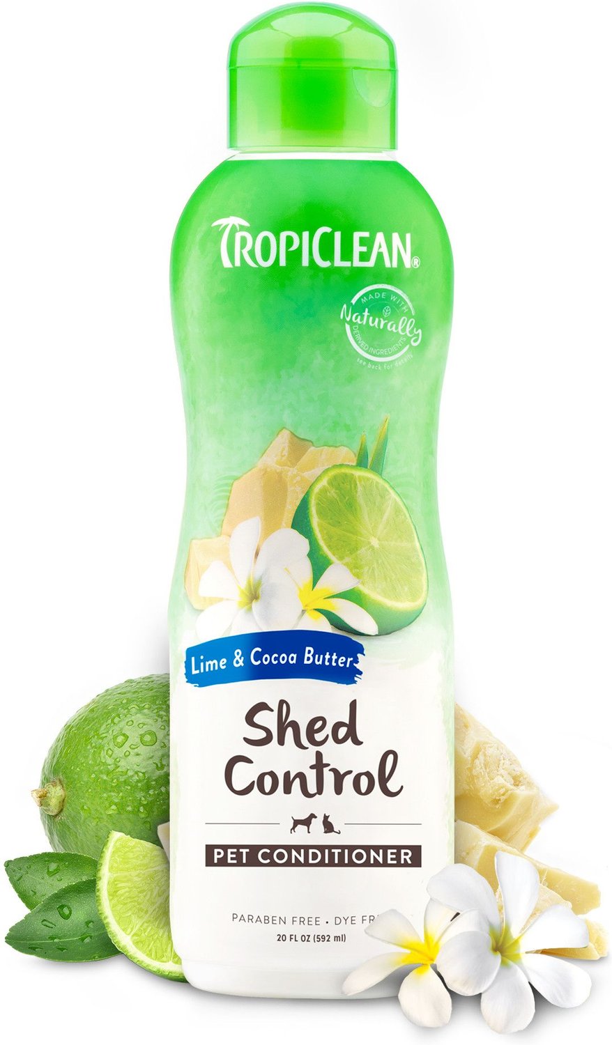 TropiClean Lime & Cocoa Butter Deshedding Dog Conditioner