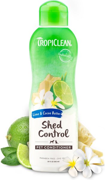 TropiClean Lime & Cocoa Butter Deshedding Dog Conditioner, 20-oz bottle slide 1 of 10