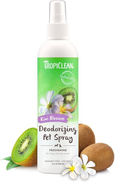 TropiClean Kiwi Blossom Deodorizing Dog & Cat Spray, 8-oz bottle slide 1 of 9